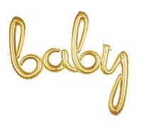 Amscan 3669011 Ballon gonflable pour bébé Doré, Gold