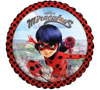 Amscan 3779201 - Ballon standard en mousse Miraculous Ladybug, Environ 43 Cm 43