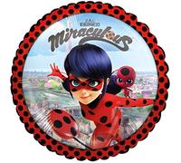 Amscan Ballon aluminium Miraculous Ladybug 3779201 Rond Rouge 18
