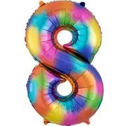 Amscan 3853801 S/Forme : 8 Rainbow Splash
