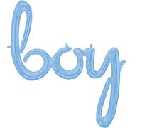 Amscan 3916811 Ballon aluminium Word Boy Argenté