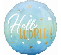 amscan® 3973001 Ballon en plastique Baby Boy bleu - Ø 45 cm