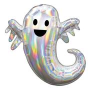 Amscan 3998601 - Ballon en plastique Fantôme, fantôme, décoration, ballon hélium, ballon, fête, halloween