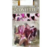 Amscan - 3D - Confettis, Jeunes mariés SG34792 (taille unique) (rose/argent)