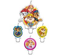 Article et décoration de fête Nickelodeon bougies d'anniversaire Paw Patrol 6 cm 4 pièces