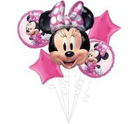 amscan 4070601 - Bqt : Disney Minnie Mouse Birthday Party 5 pièces Bouquet de ballons en aluminium P75
