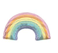 Amscan Ballon aluminium Arc-en-ciel pastel 86 x 48 cm iridescent – gonflable à l'hélium