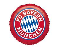 amscan 4133501 Ballon en Aluminium FC Bayern Munich Gonflable à l'hélium, décoration de fête pour la fête au Fan du Club ou la fête de Football, Cadeau pour Les Fans de Bavière, Ballon Rond