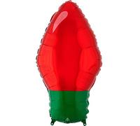 Amscan 4204801 Ampoule de Noël en forme de ballon en aluminium Rouge Taille XL