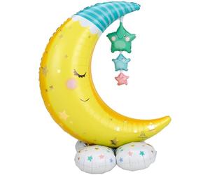 Amscan 4245911 - Airloonz Moon & Stars Rempli d'air Ballon en aluminium 101cm x 139cm
