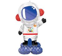 Amscan 4281111 - Airloonz Astronaut Rempli d'air Ballon en aluminium 81cm x 144cm