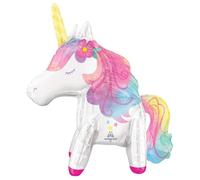 amscan® 4308375 Ballon en plastique Licorne - 55 x 63 cm