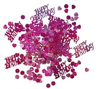 Amscan - 500181 - Confettis Filles Happy Birthday 15g, Rose