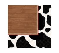 amscan 501892 Paper Western Lot de 16 serviettes de table à double épaisseur 22,68 g