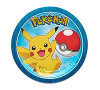 Amscan 541859 Assiette 18 cm RD Pokémon Core