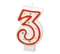 Amscan - 550283 - Bougie Chiffre 3 Pois