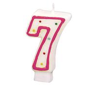 Amscan - 550287 - Bougie Chiffre 7 Pois