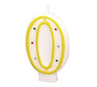 Amscan - 550290 - Bougie Chiffre 0 Pois