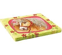 Amscan - 551261-20 Serviettes Chevaux - 33 x 33 cm