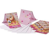 Amscan - 551266-6 Cartes d'Invitation et Enveloppes Chevaux