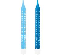 Amscan - 551518 - 10 bougies d'anniversaire, pour garçon, bleu