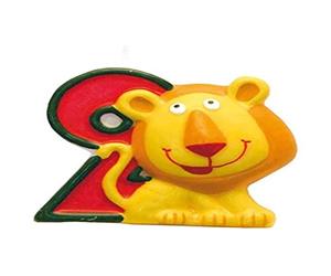 Amscan - 551792 - Bougie Chiffre 2 Safari