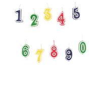 Amscan - 552155 - Kit Bougie Chiffre 0-9 Multicolore