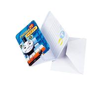Amscan - 552164-6 Cartes d'Invitation - Enveloppes Thomas et Friends