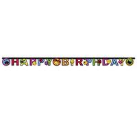 Amscan - 552432 - Guirlande Happy Birthday Smiley Express - 180 x 15 cm