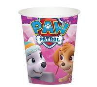 amscan 581665 - Lot de 8 gobelets en Papier Rose Pat' Patrouille