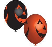 Amscan 6 Ballons Latex Smiling Pumpkin 27 Cm/11 Multicolore