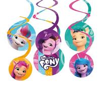 amscan 6 Guirlandes Swirl Mon Petit Poney, 9911895, Multicolore