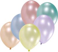 Amscan 6415 - Ballons latex nacrés, 8 pièces, env. 25 cm, couleurs assorties, anniversaire, déco
