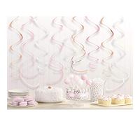 Amscan 670851 Dec Swirl Pl Rose Gold/Blush