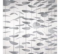 Amscan 671281.18 Grande Toile de Fond en Forme de Cercle Argenté 244 x 183 cm
