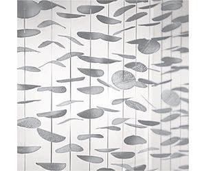 Amscan 671281.18 Grande Toile de Fond en Forme de Cercle Argenté 244 x 183 cm