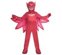 Amscan 7AM9902962 Déguisement PJ Mask Owlette Luxe (7-8 ans) Multicolore