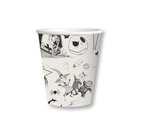 amscan 8 Gobelets L'étrange Noël de Mr Jack 266 ML - Noir