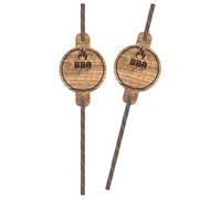 Amscan 8 pailles en papier pour barbecue et barbecue