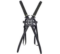 amscan 840059-55 - Épées Ninja Doubles (14 Ans et Plus), Noir