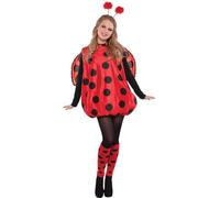 amscan (841874-55 Adult Ladies Darling Bug Costume (Standard), 12-14, Rouge Coccinelle