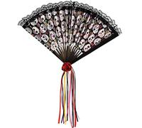 amscan 843935-55 Day of The Dead Fan Halloween Noir