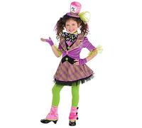 amscan 847887 Costume de Chapelier Fou Sassy Little Girl | Taille L (12-14) | 8 pièces