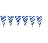 amscan 8829 Chaîne de fanions bavarois - blanc/bleu, 400 x 26 cm