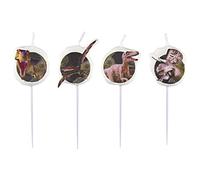 Amscan 9900364 Dinosaure Attack Bougies Mini Figurine