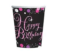 amscan 9900573-66 Tasse 266 ML Rose Celeb H Bday