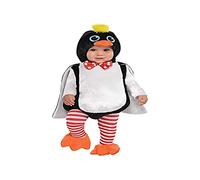 amscan 12-24 Mois Costume de Pingouin pour bébé avec Capuche Amovible - Âge 1 pièce, 9902147, Multicolore