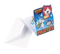 Amscan Europe Gmbh 8 Invitations & Enveloppes "Yo Kai Watch