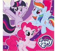 Amscan 9902510 - Serviettes My Little Pony, 20 pièces, 33 x 33 cm, anniversaire, fête à thème, violet