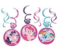 Amscan Spirales décoratives My Little Pony - Lot de 6 à suspendre